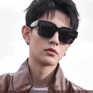 【ALEGANT】休閒時尚曜影黑方框全罩式寶麗來偏光墨鏡//外掛式UV400太陽眼鏡(臺灣製造/防曬首選)