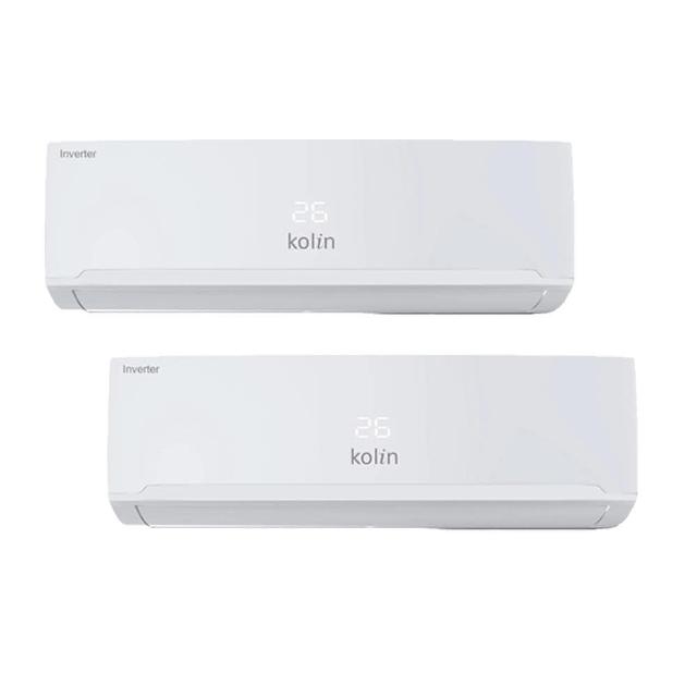 【Kolin 歌林】5-6坪+5-6坪變頻冷暖一對二分離式空調(KDV-P722M201/KSA-PK362DV03A+KSA-PK362DV03A)