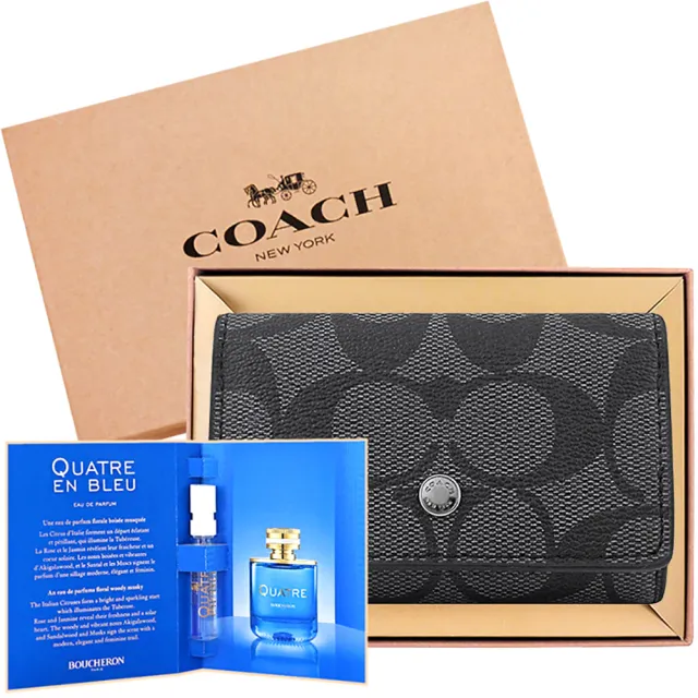 【COACH】手拿包/名片夾/化妝包+品牌禮盒or紙袋(多款多色任選/交換禮物)