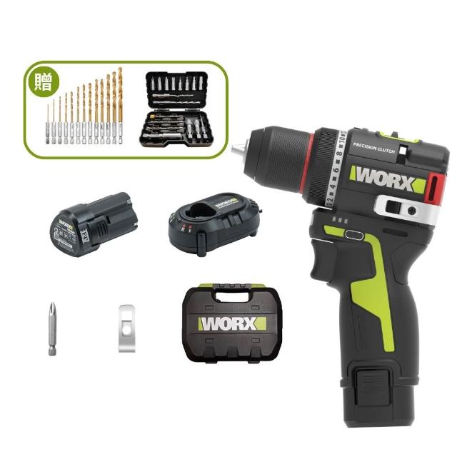 【WORX 威克士】12V 10mm 50 N·m 鋰電無碳雙速電鑽 WU135.1(電鑽 鋰電 無刷 起子電鑽 無刷夾頭電鑽)