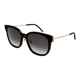 【YSL】方形膠框太陽眼鏡(SL M48S C/K-004)