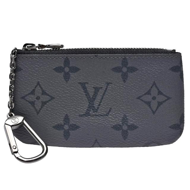 LV LOUIS VUITTON路易威登 M80905 Monogram 黑灰色老花鑰匙零錢包