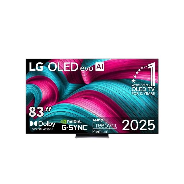 【LG 樂金】83型 OLED evo C5極緻系列 4K AI物聯網智慧顯示器(OLED83C5PTA)