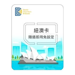 【DJB SIM】紐西蘭 澳洲網卡 8天吃到飽不降速