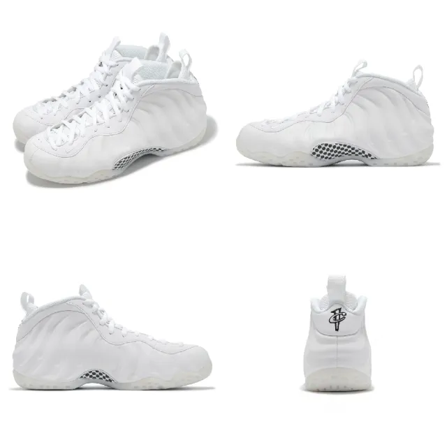 【NIKE 耐吉】休閒鞋 Air Foamposite One 男鞋 白 黑 太空鞋 Triple White(HJ5195-100)