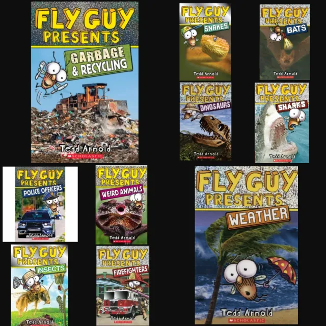 【麥克兒童外文書店】蒼蠅小子Fly Guy科普讀本10書(英文啟蒙讀物)