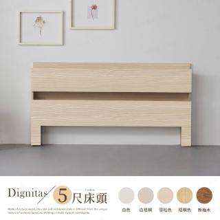 【H&D 東稻家居】DIGNITAS狄尼塔斯5尺插座雙人床頭片 MIT 臺灣製(附燈 床頭箱 多色選)