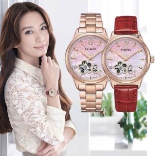 【CITIZEN 星辰】LADYS Hebe田馥甄廣告款 限量櫻花機械錶/34mm(PC1017-61Y)