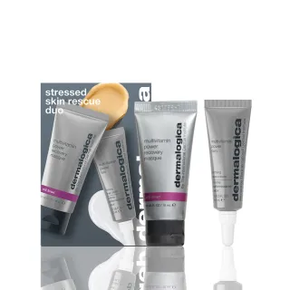 【dermalogica 德卡官方直營】熬夜急救組 多維面膜15ml+多重維他命緊緻眼唇霜6ml(德美樂嘉/眼霜/唇霜)