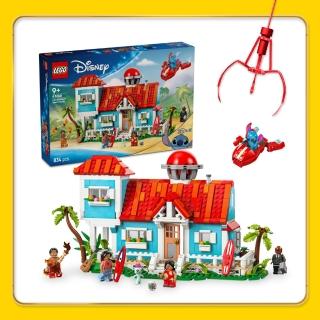【LEGO 樂高】迪士尼系列 43268 《星際寶貝》海灘小屋(莉蘿 史迪奇 兒童玩具 積木)