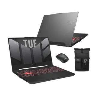 【ASUS】後背包/滑鼠組★15.6吋R5 GeForce RTX 4060電競筆電(TUF Gaming FA507NV/R5-7535HS/16G/512G SSD)