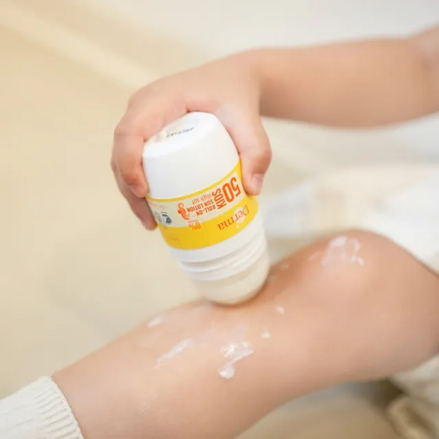 【Derma 丹麥德瑪】兒童滾珠防水防曬乳 50ml(保濕/溫和/無添加/天然/蘆薈/丹 麥/敏感肌/幼兒/嬰兒)