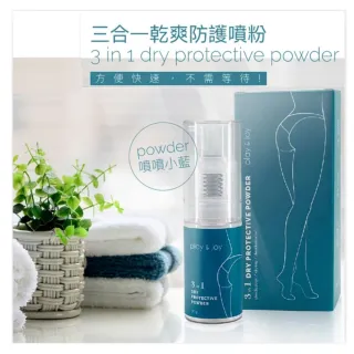 【Play&Joy】三合一乾爽防護噴粉15g 噴噴小藍 1入(私密處噴粉 改善護墊 夏日乾爽必備)