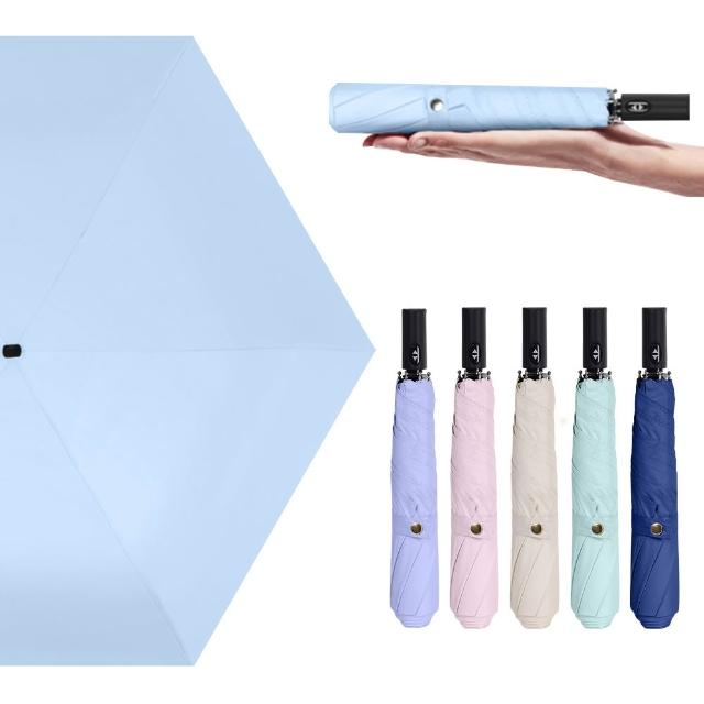 【JOJOGO 揪揪購】買一送一 極薄自動輕羽傘(自動傘 輕量傘 晴雨傘 黑膠傘 雨傘)