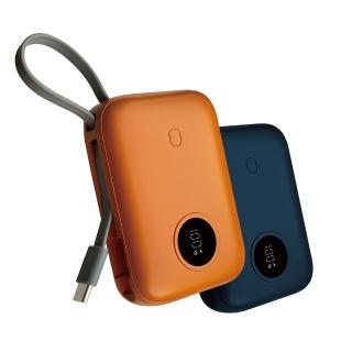 【ENABLE】ZOOM X3 10000mAh 35W PD/QC 自帶線雙向快充行動電源(臺灣製造/日韓電芯/自帶線)