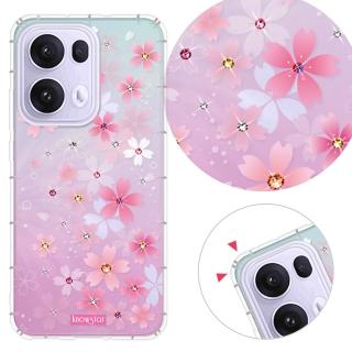 【KnowStar】OPPO 全系列 彩鑽防摔手機殼-櫻花町(Reno14Pro/A5Pro/Reno13/Reno12/12F/Reno11/11F/8Z/7Z)