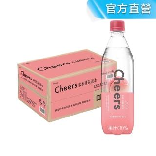 【泰山】Cheers水蜜桃氣泡水590mlx24入/箱(官方直營)