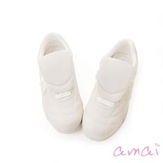 【amai】時尚酷辣拼色兩穿造型休閒輕量德訓鞋 德訓鞋 休閒鞋 小白鞋 運動鞋 百搭 大尺碼 GT25-6BE(杏色)