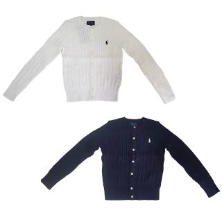【RALPH LAUREN】POLO 小童 Ralph Lauren小馬刺繡麻花針織外套/針織衫(母親節送禮)