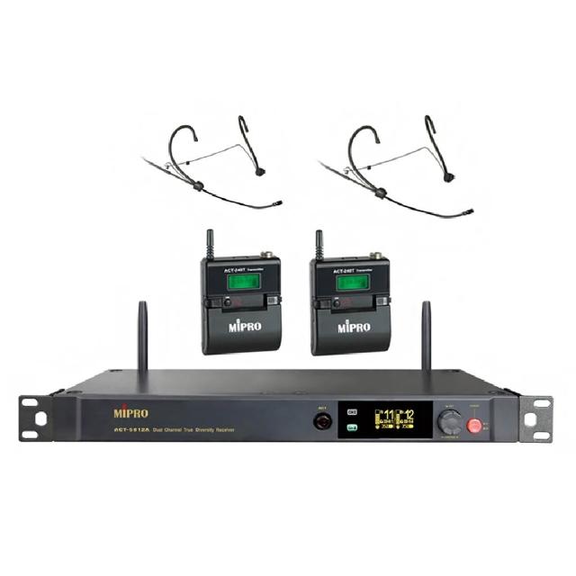 【MIPRO】ACT-5812A 配2頭戴式麥克風(5GHz數位雙頻道接收機)