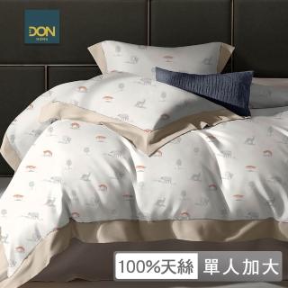 【DON】臺灣製 60支天絲床包枕套組-動物森林(單人)