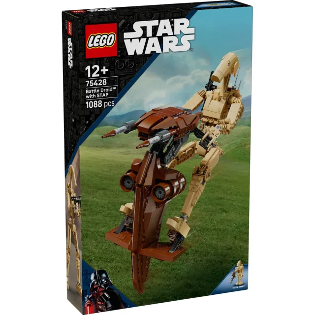 【LEGO 樂高】星際大戰系列 75428 戰鬥機器人和單兵空中平台(飛行器 男孩禮物 居家擺設 積木)