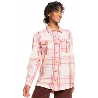 【ROXY】女款-LET IT GO FLANNEL 長袖襯衫-卡其(ERJWT03592-NHT1)