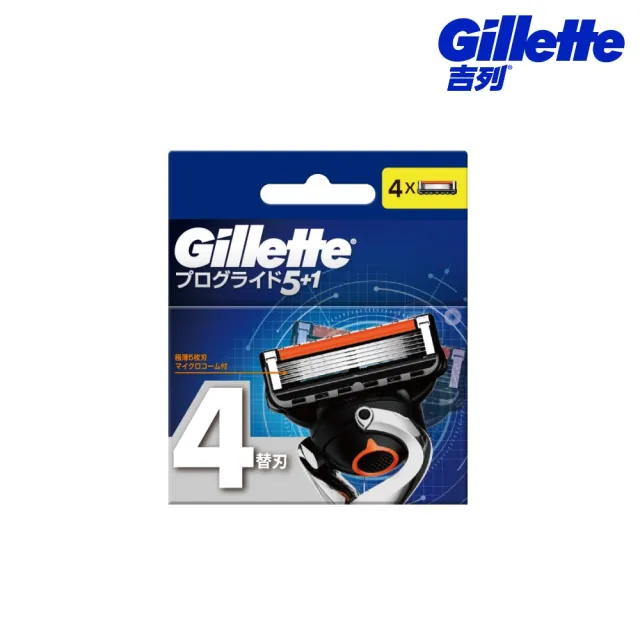 【Gillette 吉列】ProGlide 無感系列刮鬍刀頭(4刀頭)