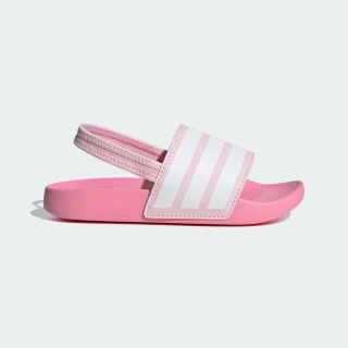 【adidas 愛迪達】涼鞋 大童 女童 ADILETTE ESTRAP C 粉 JR5331