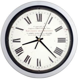 【JUSTIME 鐘情坊】10吋復古面簡約易讀時尚掛鐘 家飾壁鐘(家居時鐘 簡約易讀 省電掃描機心)