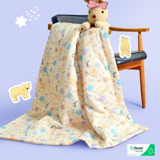 【Embrace 英柏絲】100％純天絲涼被 兒童天絲涼被 柔滑 涼感 台灣製 幼稚園午睡必備(120x150cm)