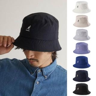 【KANGOL】WASHED BUCKET 袋鼠 刺繡LOGO漁夫帽 盆帽 遮陽休閒帽子 時尚水桶帽 男女 K4224HT 多色任選
