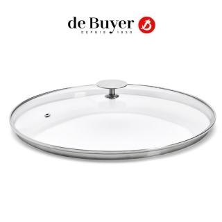 【de Buyer 畢耶】炒鍋/湯鍋專用玻璃鍋蓋32cm(不鏽鋼蓋頭)