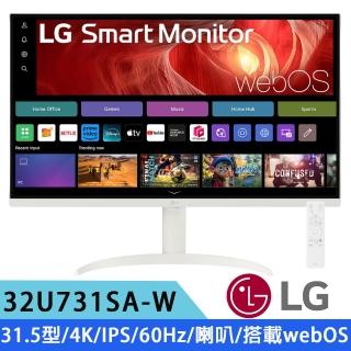 【LG 樂金】32U731SA-W 31.5型 IPS 4K智慧聯網螢幕(搭載webOS/支援USB Type-C/隨附智慧滑鼠遙控器)