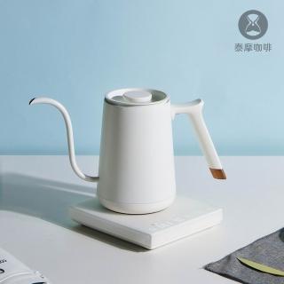 【TIMEMORE 泰摩】魚SMART溫控咖啡手沖壺 600ml 細嘴 白色(溫控壺)