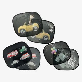 【e系列汽車用品】KC287 造型側遮 一組2入(側遮 重覆使用 遮陽 擋光 防曬 汽車遮陽)