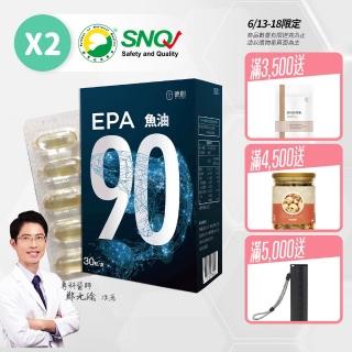 【De Chuang 德創生技】純EPA90%高濃度深海魚油增量版兩入(加強補充EPA魚油首選)