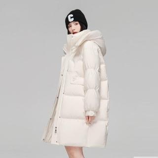 【巴黎精品】現貨秒發 真羽絨衣90%白鴨絨防風保暖羽絨外套羽絨夾克(連帽寬鬆中長版女外套7色a1do6)