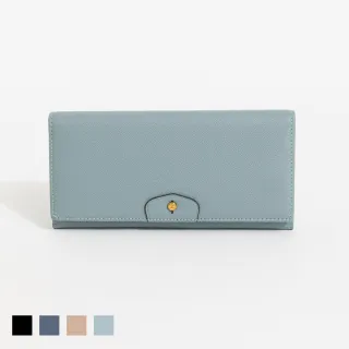 【ZODENCE 佐登司】CUFF進口真皮袖釦設計雙層長夾(多色)