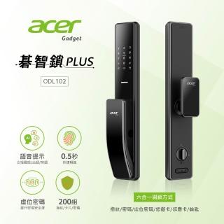 【Acer 宏碁】Acer Gadget 智慧鎖 碁智鎖 ODL102(六合一指紋/密碼/虛位密碼/悠遊卡/感應卡/鑰匙)