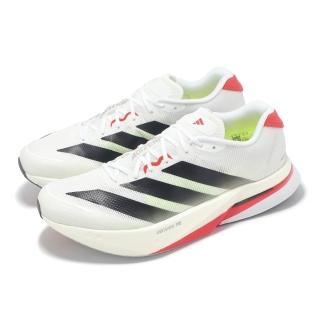 【adidas 愛迪達】慢跑鞋 Adizero Boston 13 M 男鞋 女鞋 白 黑 紅 緩震 運動鞋 愛迪達(JS4932)