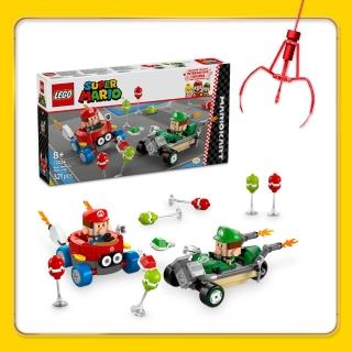 【LEGO 樂高】超級瑪利歐系列 72034 瑪利歐賽車-瑪利歐寶寶vs路易吉寶寶(任天堂 玩具車 兒童積木 禮物)