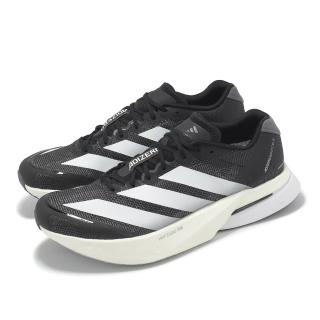 【adidas 愛迪達】慢跑鞋 Adizero Boston 13 M 男鞋 黑 白 緩震 運動鞋 愛迪達(JS4938)