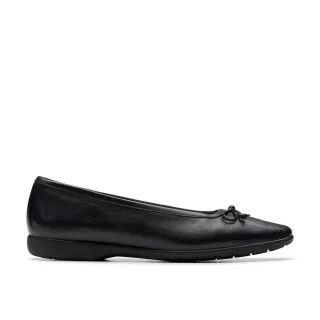【Clarks】女鞋 Coley15 Bell 精緻工藝蝴蝶結娃娃鞋 平底鞋(CLF82526C)
