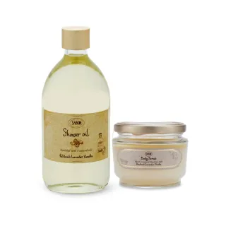 【SABON】官方直營 明星二部曲自由配(沐浴油500ml+身體磨砂膏320g)