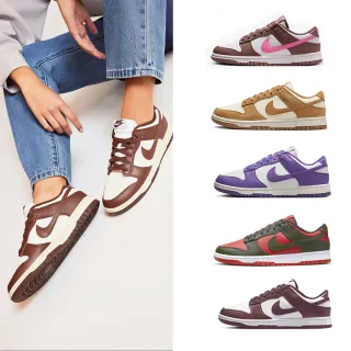 【NIKE 耐吉】運動鞋 休閒鞋 W NIKE DUNK LOW NEXT NATURE 女鞋 男鞋 咖粉紫藍 多款(HJ7673-100&)