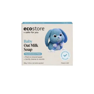 【ecostore 宜可誠】純淨寶寶香皂-燕麥奶(80g)