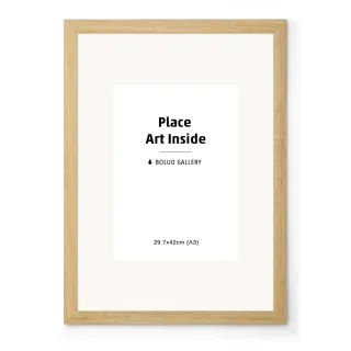 【菠蘿選畫所】柚木實木畫框-A3尺寸(包含內襯卡紙/木質高級感擺台/實木相框畫框/印刷裱畫)