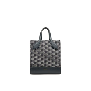 【BALLY】官方直送 BAR 帆布小托特包