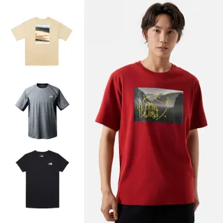 【The North Face 官方旗艦】男女款趣味印花LOGO短T(多款零碼限搶)